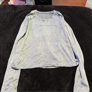 Gray Lululemon Long Sleeve Shirt